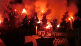 22.03.2023 I Chemnitzer FC vs Erzgebirge Aue I Ultras, Pyro, Support