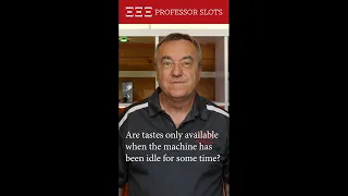 Are tastes only available when the machine has been idle for some time? #shorts