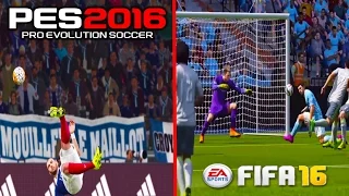 PES 2016 gameplay/Graphics vs FIFA 16 gameplay/Graphics