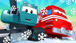 Troy le Train -  Suzy la Petite Voiture Rose 3 - La Ville des Voitures 🚓 🚒 Dessin animé Trains