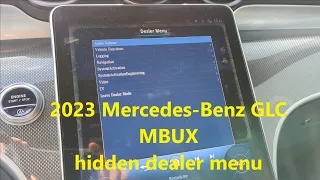 2023 Mercedes-Benz GLC (X254) - verstecktes Händlermenü im MBUX - so findest du es