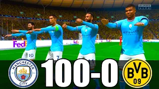 FIFA 23 | RONALDO, MESSI, MBAPPE, NEYMAR, ALL STARS | MANCHESTER CITY 100 - 0 DORTMUND | UCL FINAL