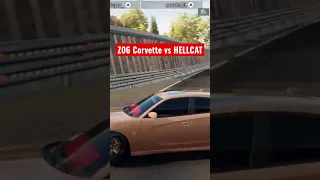 Z06 Corvette vs Hellcat DRAG RACE - Nfs Unbound