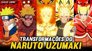 O PODER ESPECIAL DE CADA TRANSFORMAÇÃO DO NARUTO