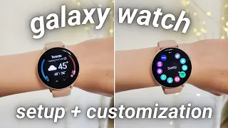 FIRST 8 THINGS TO DO ON NEW GALAXY WATCH | Setup + Customization on Tizen OS ⌚