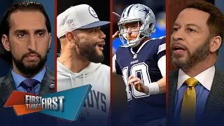 Did Cooper Rush do enough in Week 5 win to start a QB controversy? | NFL | FIRST THINGS FIRST