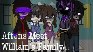 Afton household meets William’s  family // Fnaf x Gacha // MY AU!! // Prolly cringe 💀