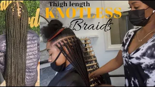 HOW TO| Small Thigh Length Knotless Braids