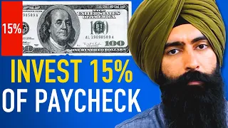 Why You NEED To Invest 15% Of Your Paycheck To Build Wealth - Jaspreet Singh