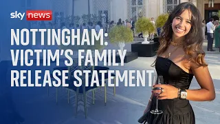 Nottingham attacks: 'Wonderful and beautiful' - Family of victim release statement