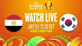 Full Basketball Game | Egypt v Korea hosted by Justin | FIBA U17 Women's Basketball World Cup 2022