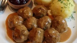 Swedish Meatballs Recipe -- Beef & Pork Meatballs with Creamy Brown Gravy