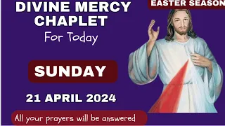 Chaplet of divine mercy for Today Sunday 21 April 2024 ||Daily Divine Mercy Chaplet