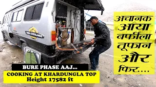 VLOG 127 KHARDUNGLA / WHAT HAPPENED WHEN WE COOKED AT ONE OF HIGHEST MOTORABLE PASS IN OUR CAMPERVAN