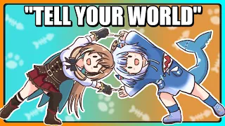 Mumei and Gura duet blows everyone's mind - Hatsune Miku - Tell Your World