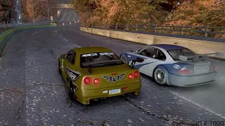 Need For Speed Most Wanted Remastered Eddie's Skyline R34 VS Razor BMW M3 GTR