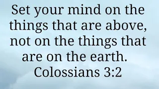 Colossians 3 - Let the word of Christ dwell in you richly