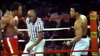 George Foreman vs Muhammad Ali - Oct. 30, 1974  - Entire fight - Rounds 1 - 8 & Interview