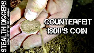 One of the best days metal detecting & a counterfeit coin from the 1800s found