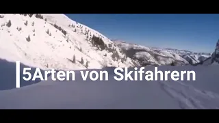 5 Arten von Skifahrern