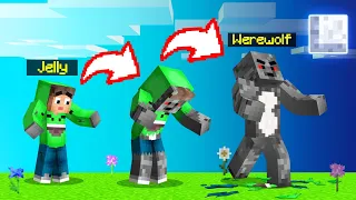 I Turned Into A WEREWOLF In MINECRAFT! (Full Moon)