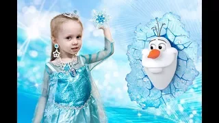 Vlog Frozen Полина Принцесса Эльза Платье Холодное Сердце