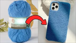 WOOL PLUSH PHONE CASE– Easy and Cheap