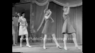 Sexy New York 1960's Fashion Show in Europe PublicDomainFootage.com