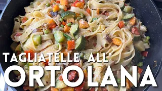 TAGLIATELLE ALL'ORTOLANA di Betty e Marco - Ricetta facile e veloce