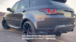 STRAIGHT PIPED - Range Rover Sport V8 Supercharged Exhaust Comparison - 2016 Autobiography