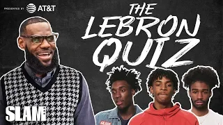 KING'S CLASS: How Well Do Rookies Know LeBron James? 👑 | SLAM Quiz