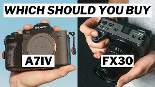 SONY FX30 vs SONY A7IV | DON'T buy the WRONG CAMERA!!!