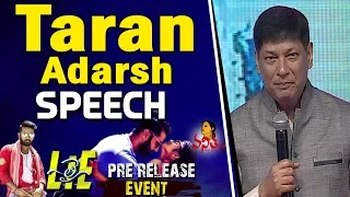 Taran Adarsh Speech @ #LIE Movie Pre-Release Event || Nithiin, Megha Akash, Action King Arjun