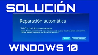 Forzar Reparacion de WINDOWS 10 Cuando no Accede al SISTEMA