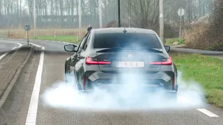 Sportscars Accelerating, BURNOUTS! Stage 2 8R, E63S AMG, 550i CLOSE CALL, RS3, M5 CS, M3 G80..