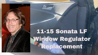 Hyundai Sonata Window Regulator Replacement & Repair. 2011-2015 Left Front