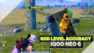 GOD LEVEL ACCURACY 💥 IQOO NEO 6 SMOOTH + 90FPS BGMI / PUBG TEST 2024