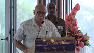 Fijian President officiates at the handing over of Borron House to Construction Implementation Unit