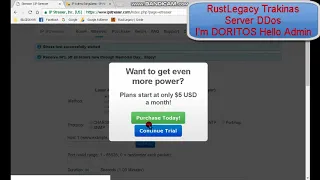 Rust Legacy | TrakinasRust Server DDos Hello Admin Server Hacked :DDD