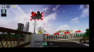 Roblox cars vs trains UK level crossing