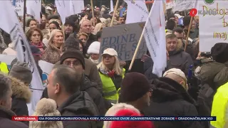 Protesti u Tuzli i Sarajevu / Nedoumice oko Suda BiH i CIK-a - O Vijesti 14.12.2022.#vijesti