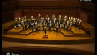 Wii Music - 100 pts - Conducting Zelda theme in Mii Maestro game