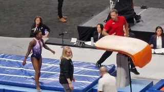 Simone Biles - Yurchenko Double Pike Vault Training - US Championships Day 1