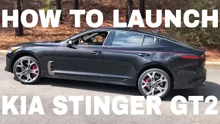 Launching the 2018 Kia Stinger GT2! How To Do Launch Control in Kia Stinger