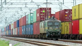 Powerful Diesel and Electric Locomotives with Double Stack Container Trains