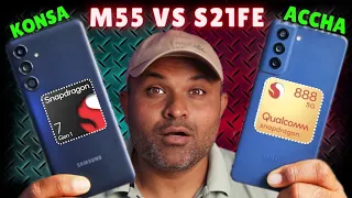 Samsung S21fe vs m55 Detailed Comparison