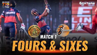 Match 1- Maratha Arabians vs Northern Warriors, Fours & Sixes, Abu Dhabi T10 Leauge 2021