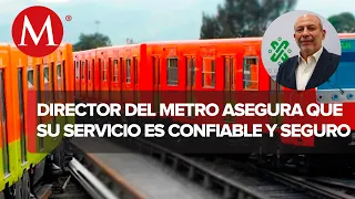"El metro es confiable, rápido y seguro", dice director del Metro de la CdMx