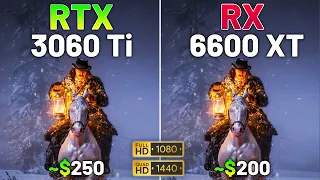 10 Games on RTX 3060 Ti vs RX 6600 XT in 2024 - 1080p & 1440p