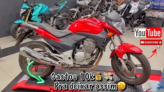 REVISÃO PREMIUM CB 300,GASTOU MAIS QUE A FIPE DA MOTO😱✨